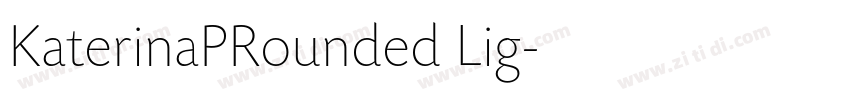 KaterinaPRounded Lig字体转换